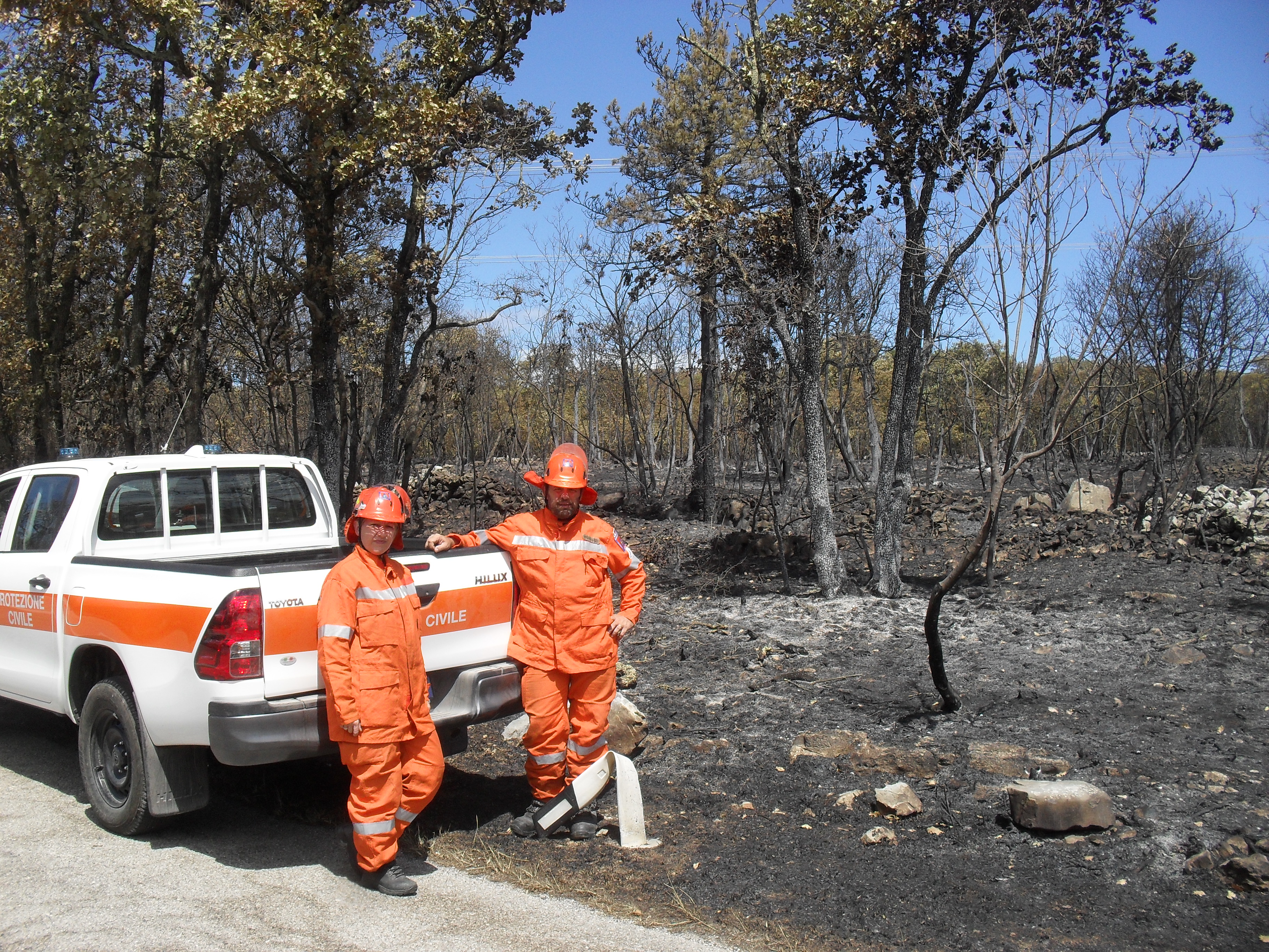 Immagine per Una festa a Vermegliano per ringraziare i volontari che hanno combattuto gli incendi 